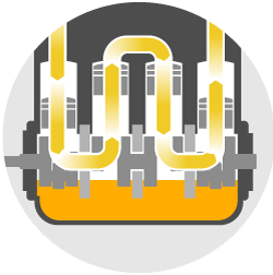 flushes fuel system icon